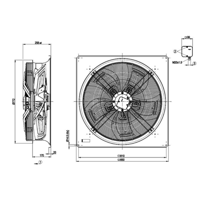 Imagem de Motor Axial 710mm  3F W6D710-GH03-03 Ebmpapst