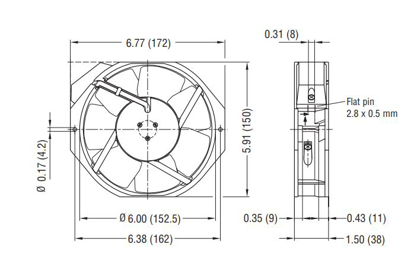 Imagem de Motor Axial 142mm  230v 1F W2E142-BB05-01 Ebmpapst