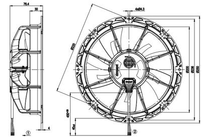 Imagem de Motor Axial 200mm  230v 1F W1G200-EA91-45 Ebmpapst