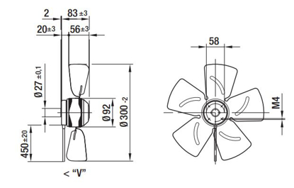 Imagem de Motor Axial 300mm  Sem Grade 1F A4E300-AA01-01 Ebmpapst