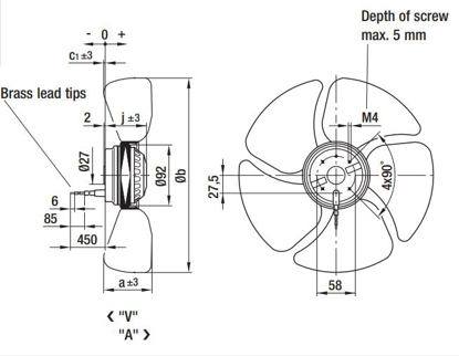 Imagem de Motor Axial 250mm  Sem Grade 1F A4E250-AE32-06 Ebmpapst